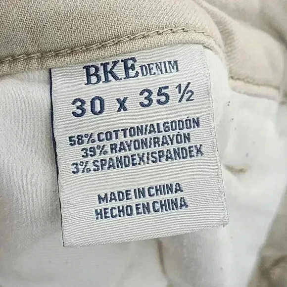 BKE Womens Beige Bootcut Jeans 30 x 35.5 Stretched 18CT - Picture 5 of 9